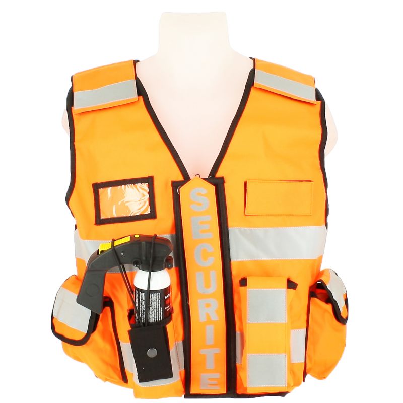Gilet haute visibilité orange sapeurs-pompiers CODUPAL